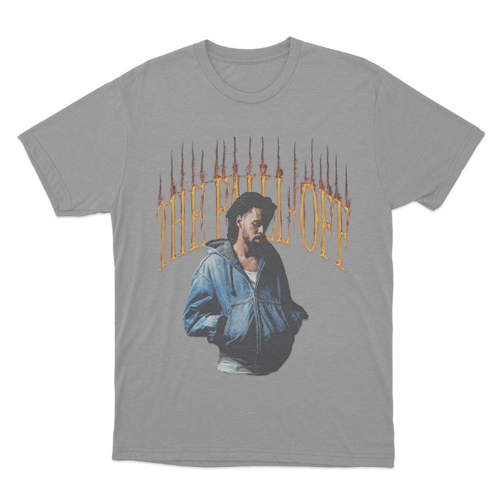 J Cole The Fall-Off Unisex T Shirt Grey J Cole The Fall Off Unisex T Shirt Grey
