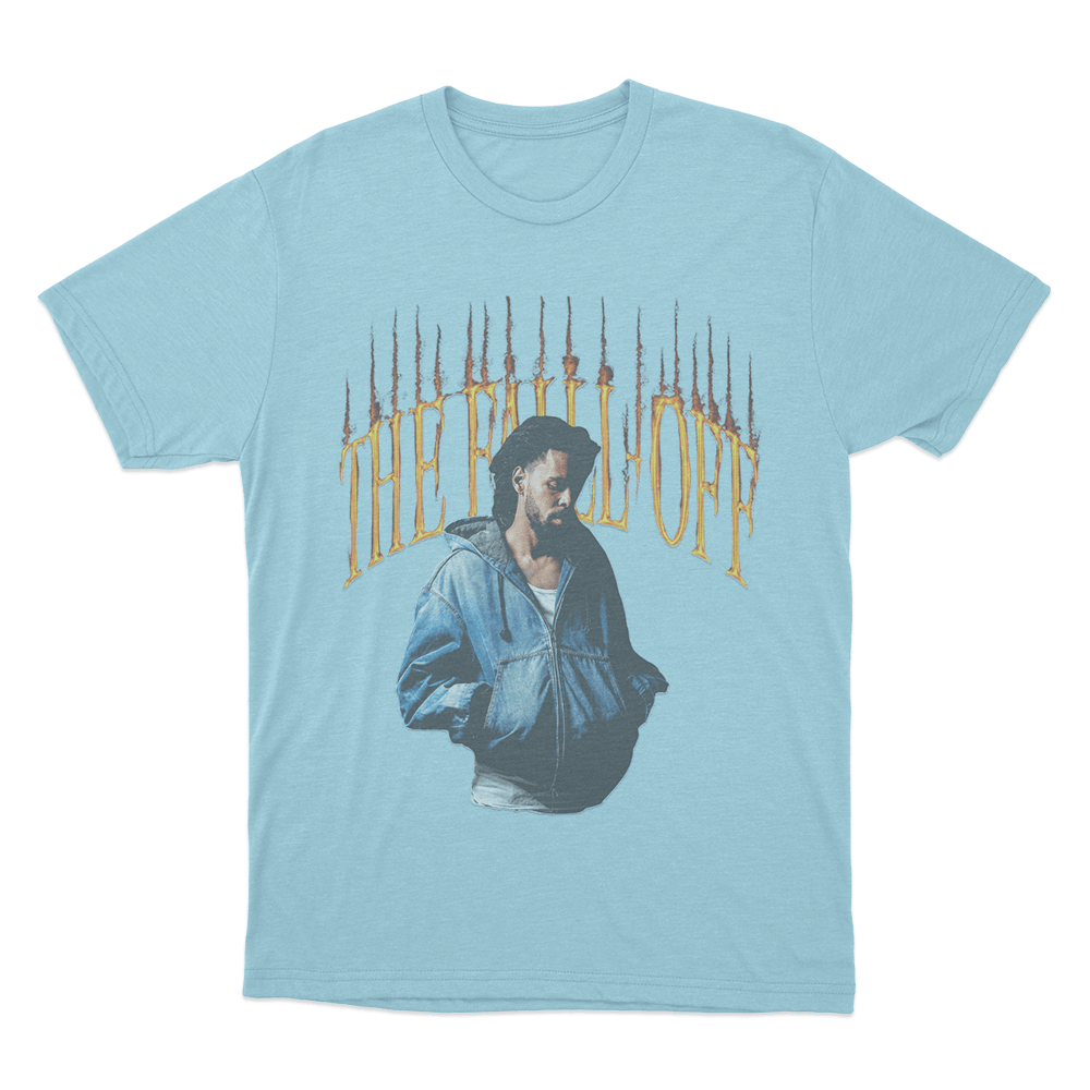 J Cole The Fall-Off Unisex T Shirt Sky Blue J Cole The Fall Off Unisex T Shirt Sky Blue