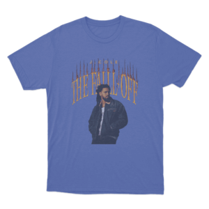 The Fall Off J. Cole Portrait Unisex T Shirt Blue