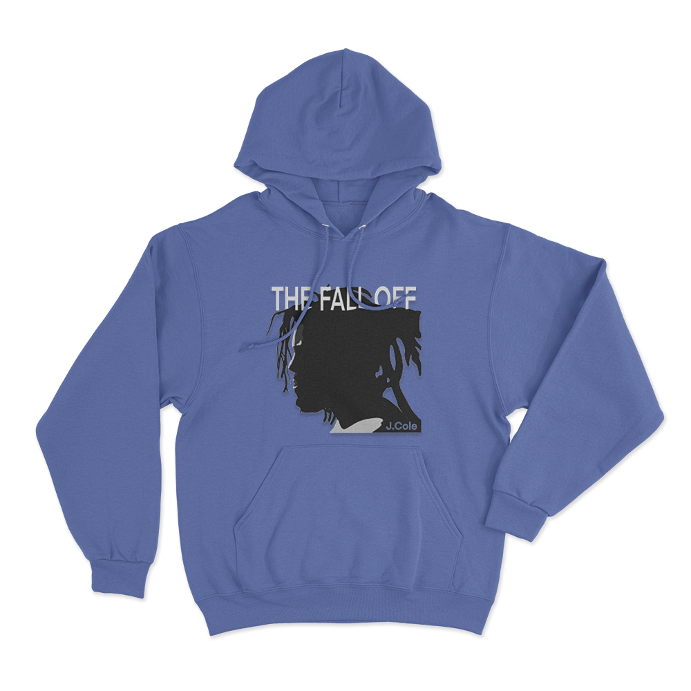 The Fall-Off J. Cole Silhouette Unisex Hoodie Blue The Fall Off J. Cole Silhouette Unisex Hoodie Blue
