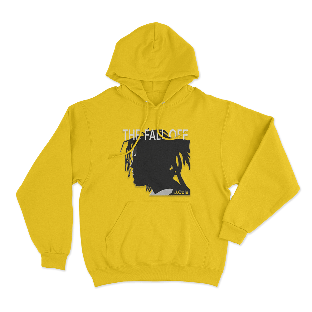 The Fall-Off J. Cole Silhouette Unisex Hoodie Yellow The Fall Off J. Cole Silhouette Unisex Hoodie Yellow