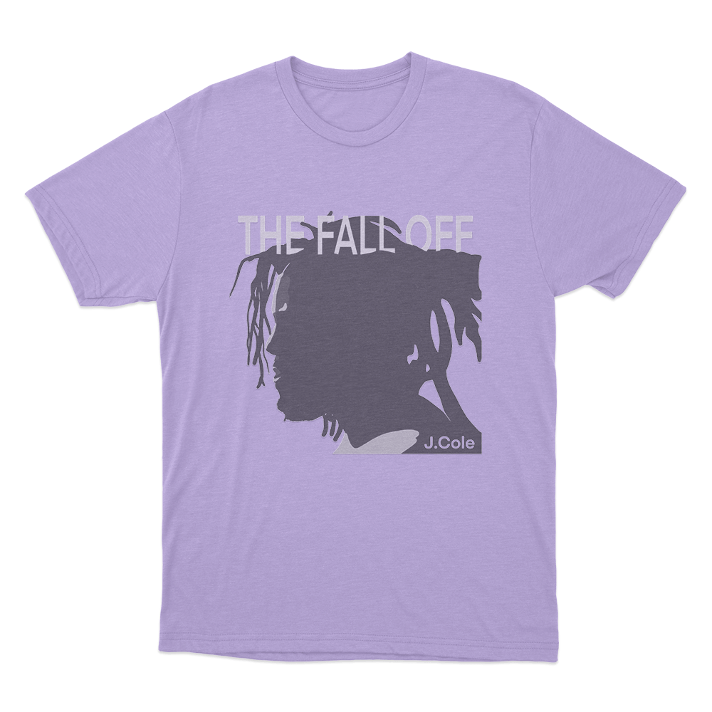 The Fall-Off J. Cole Silhouette Unisex T Shirt Purple The Fall Off J. Cole Silhouette Unisex T Shirt Purple