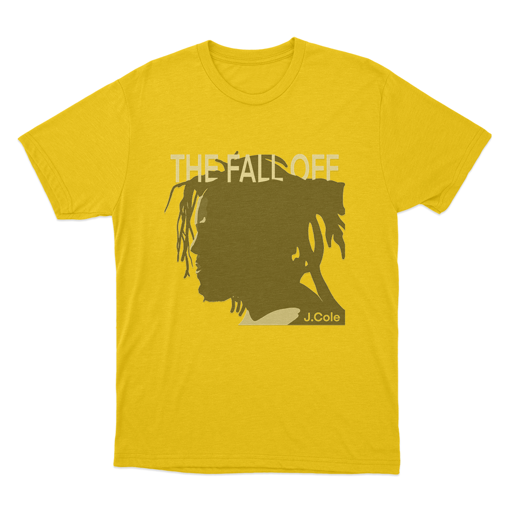 The Fall-Off J. Cole Silhouette Unisex T Shirt Yellow The Fall Off J. Cole Silhouette Unisex T Shirt Yellow