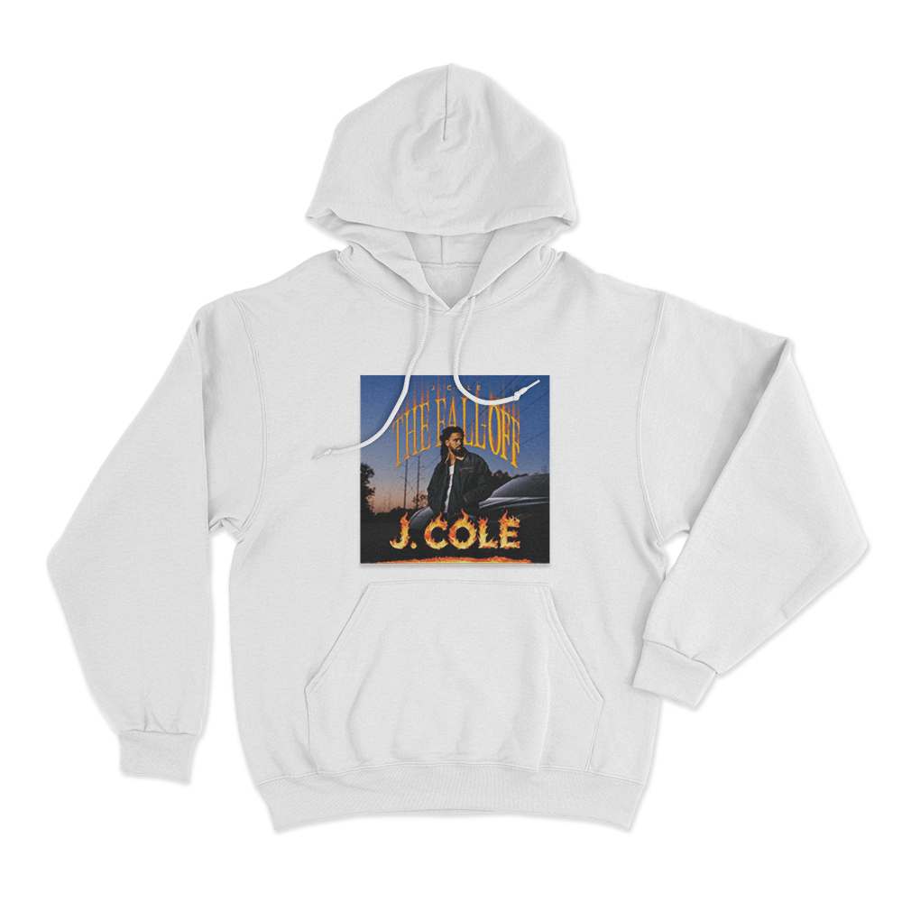The Fall-Off J. Cole Unisex Hoodie White The Fall Off J. Cole Unisex Hoodie White