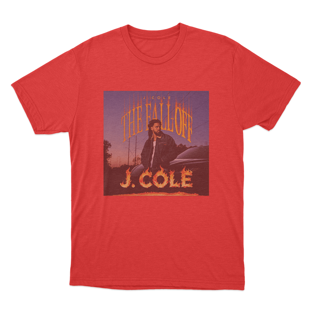 The Fall-Off J. Cole Unisex T Shirt Red The Fall Off J. Cole Unisex T Shirt Red